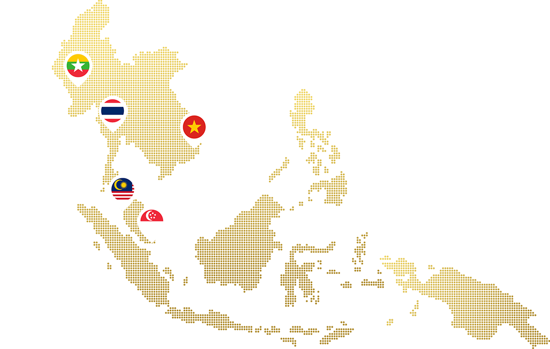 World map showing the regions where the platform operates.